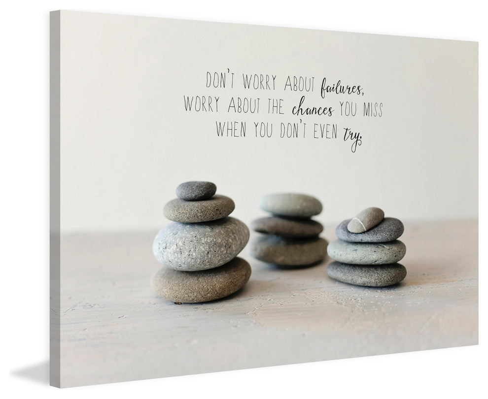 Marmont Hill, "Balancing Rocks" by Sylvia Cook Painting on Wrapped Canvas, 30x20