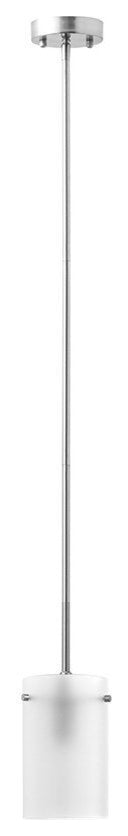 Effimero 1-Light Stem Hung Pendant Lamp, Medium, Brushed Nickel
