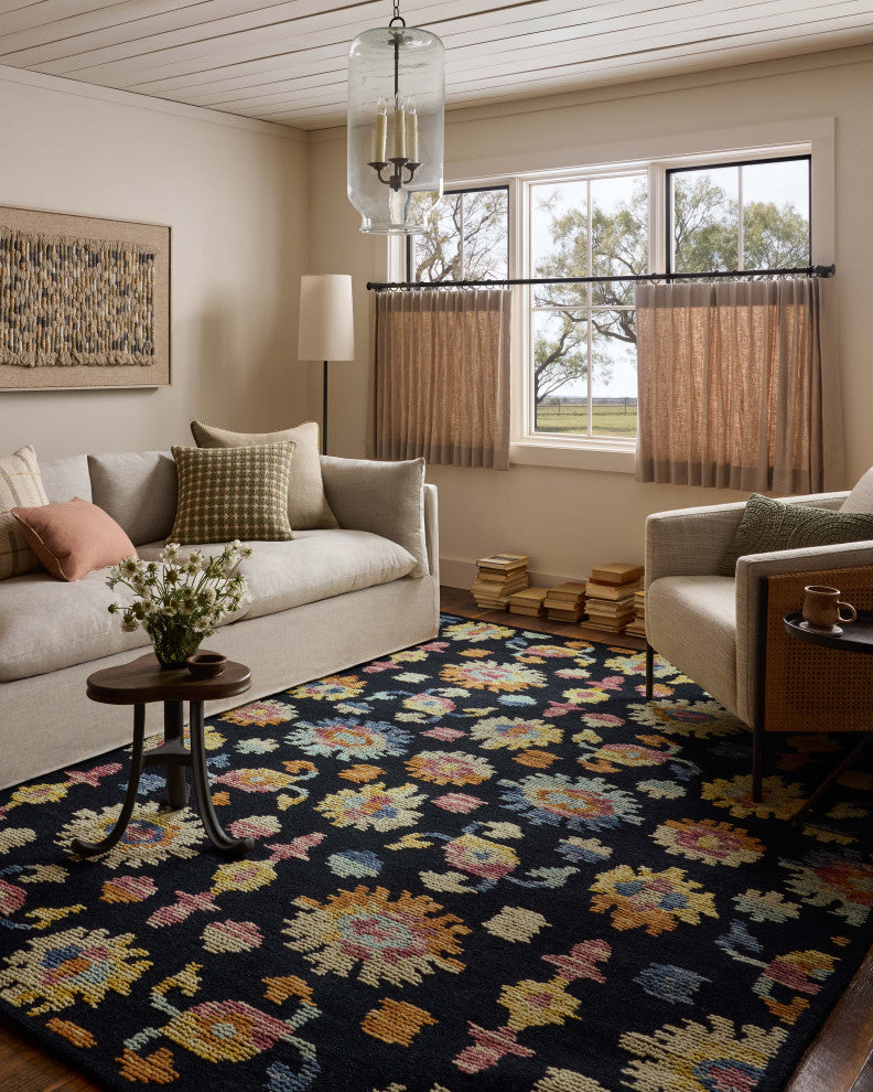 Loloi Tilly Midnight / Multi 7'-9" x 9'-9" Area Rug