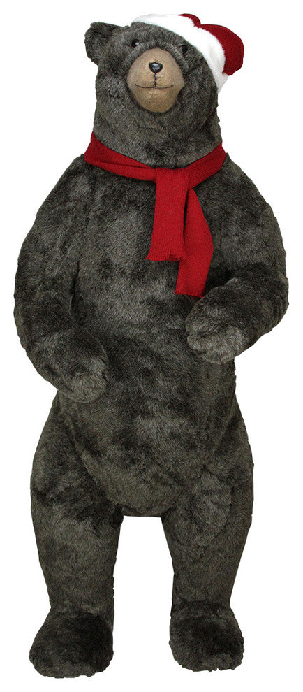 6.5' Standing Plush Bear Christmas Decoration