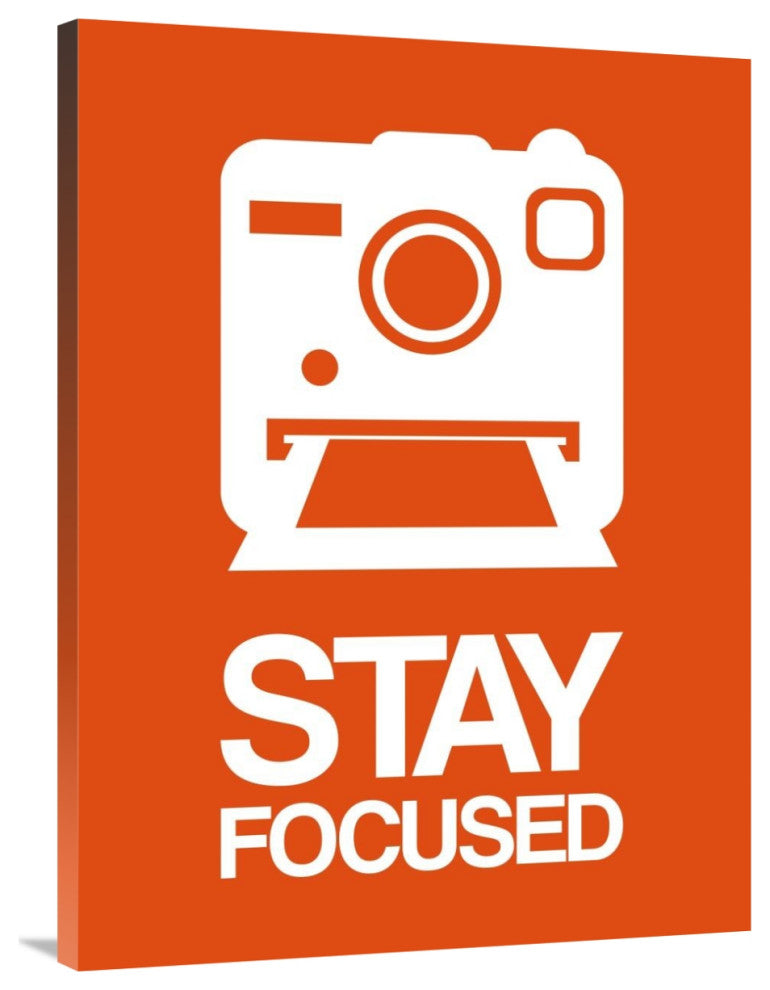 "Stay Focused Polaroid Camera Poster 3" Fine Art Print
