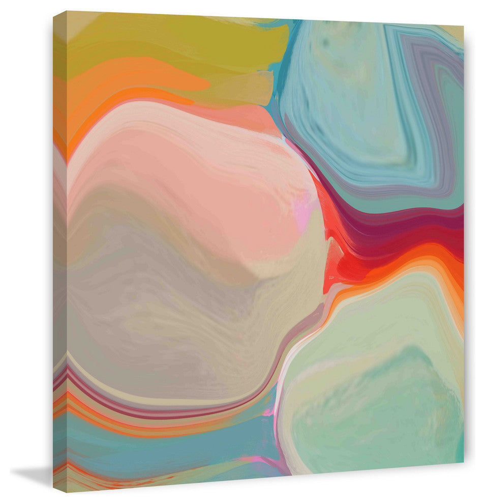 "The Polar Lights" Painting Print on Canvas by Irena Orlov