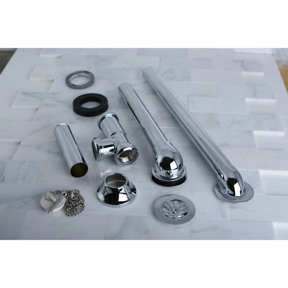 Kingston Brass Clawfoot Bathtub Waste and Overflow Drain, Polished Chrome