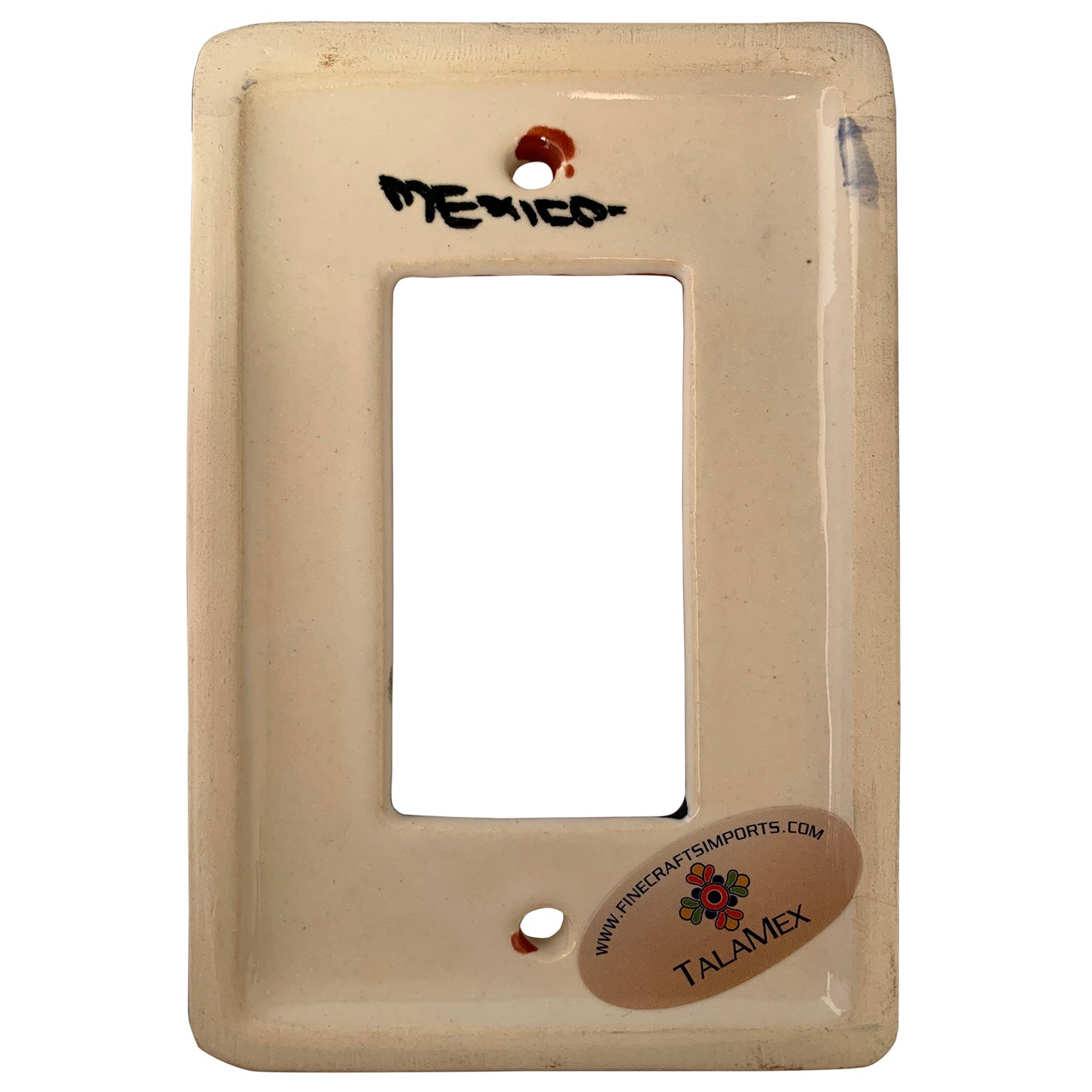 Single Decora Turtle Talavera Switch Plate