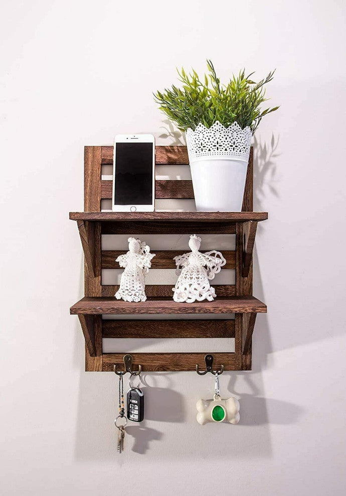 Rustic Wall Mounted Shelves for Kitchen