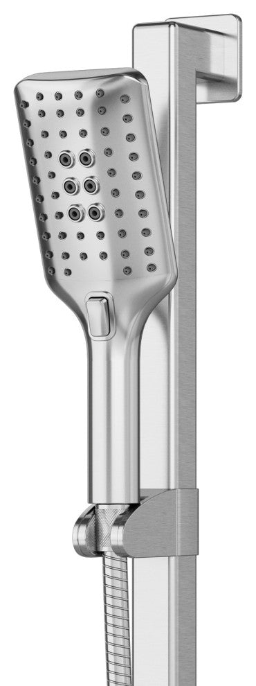 Seville Slide Bar With Handshower, 2.5 GPM, Chrome, Right