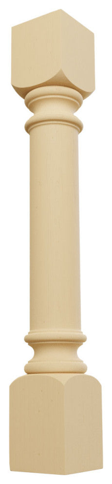 Traditional Cabinet Column (Top Block: 6", Bottom Block: 7"), Alder