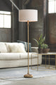 Clove Stem Floor Lamp, Antique Gold Leaf