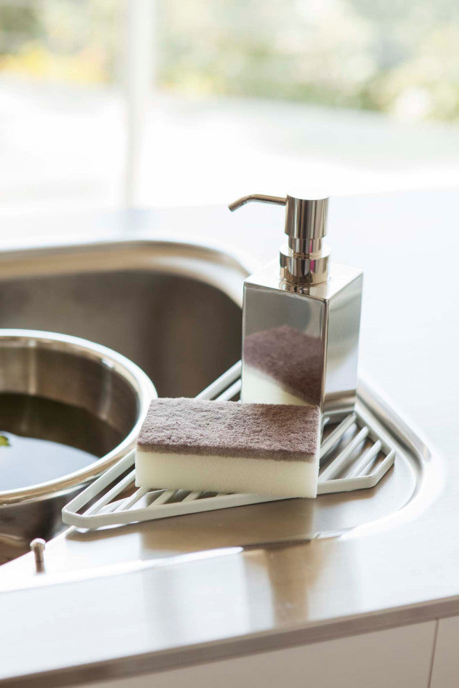 Tower Sink Corner Shelf, White