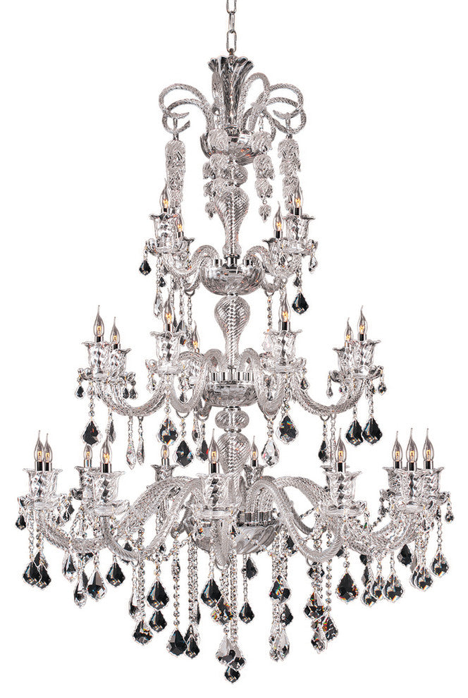 Artistry Lighting Elizabeth Collection Crystal Chandelier 44x63, Chrome
