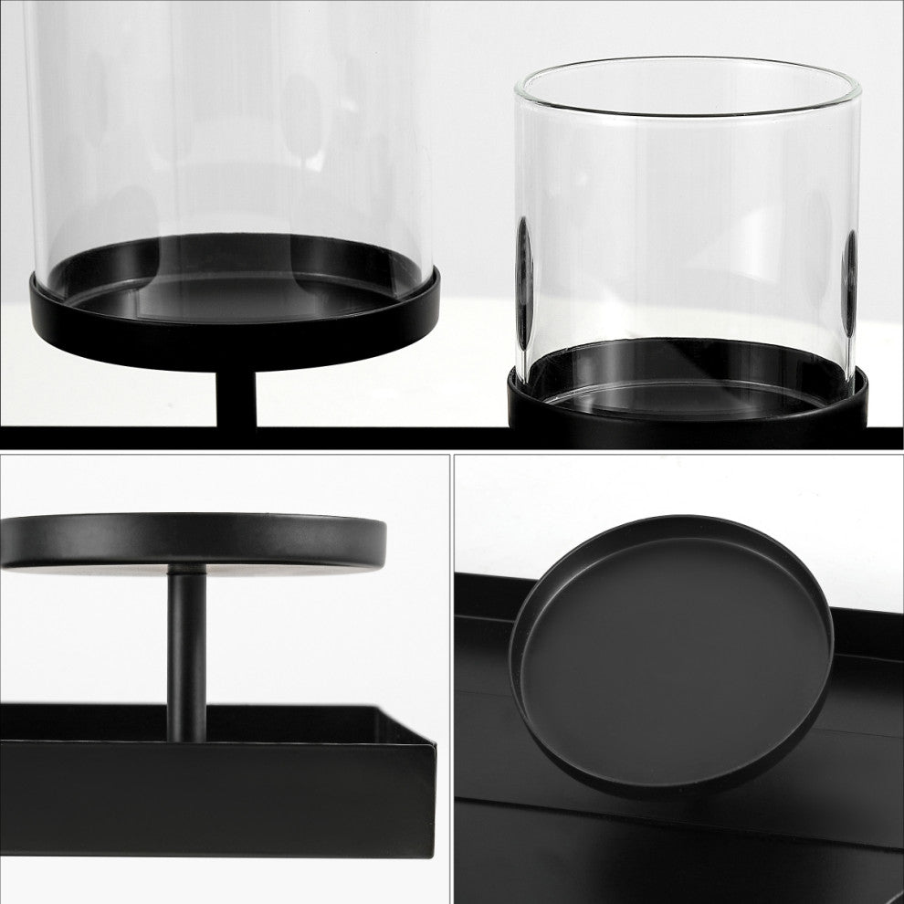 Safavieh Kiki Candle Holder Centerpeice, Black