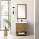 James Martin Breckenridge Bath Vanity, Light Natural Oak, 30", White Zeus, Single-Hole