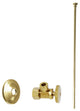 Toilet Kit - 5/8" Od X 3/8" Od X 20" Flat Head In Polished Brass, Polished Brass