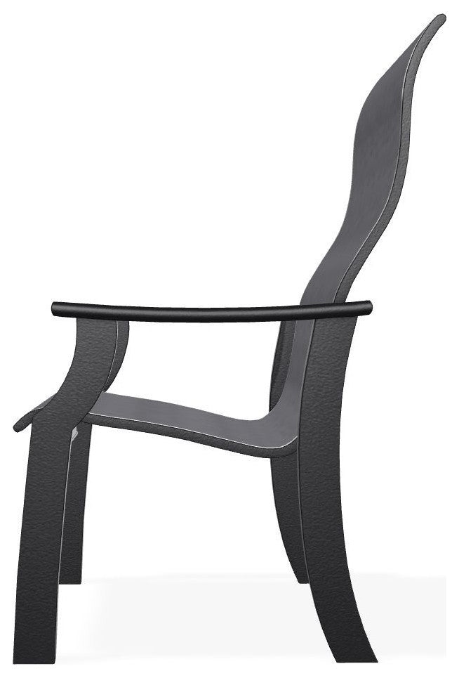 St. Catherine Sling Outdoor Armchair, Augustine Pewter/Black