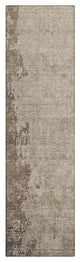 Machine Washable Indoor/Outdoor Chantille ACN1912 Taupe 2'3" x 7'6" Runner Rug