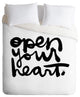Deny Designs Kal Barteski Open Your Heart Duvet Cover - Lightweight