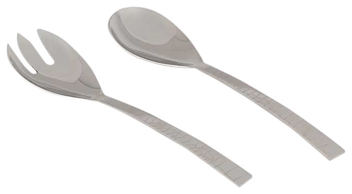 Nickel Crock Salad Utensils