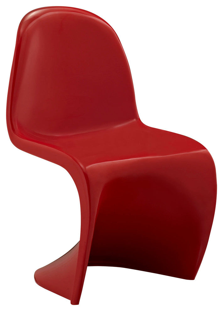 Modern Contemporary Kitchen Kids Chair Red, Outdoor or Indoor