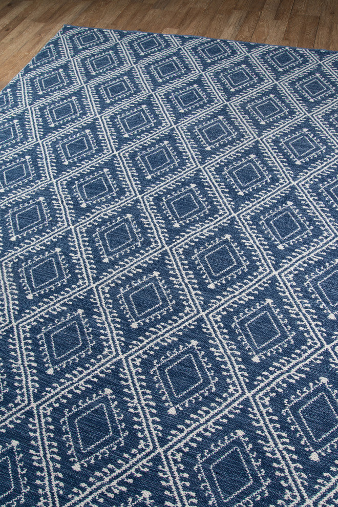 Erin Gates Easton Pleasant Indoor Outdoor Hand Woven Rug, Navy, 5'x7'6"