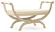 Beatrice Bench, Off-White Linen