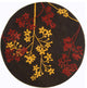 Safavieh Soho soh316a Floral Rug, Brown/Red, 8'0"x8'0" Round