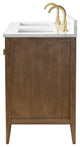 Vanity Art Freestanding Vanity, Walnut, 60", Double Sink, Golden Brushed