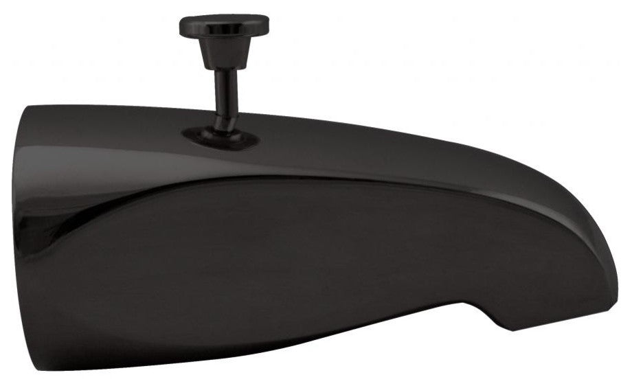 Rear Diverter 5.5" Tub Spout In Powder Coated Flat Black