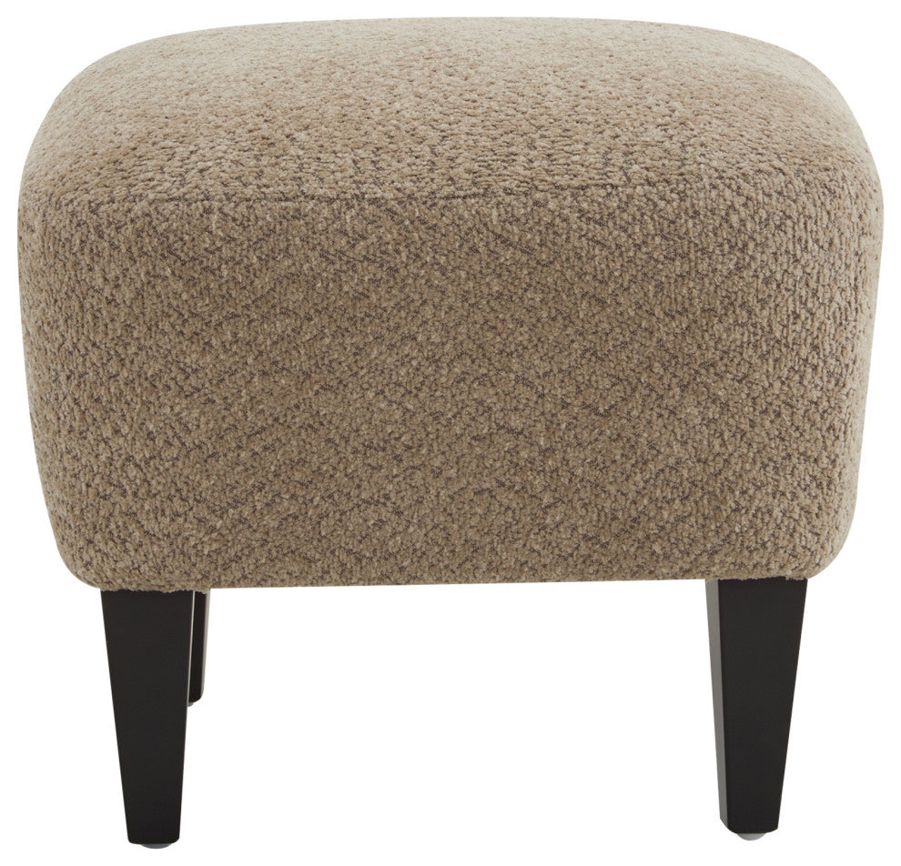 Gerald Boucle Upholstered Club Chair and Ottoman Set, Brown