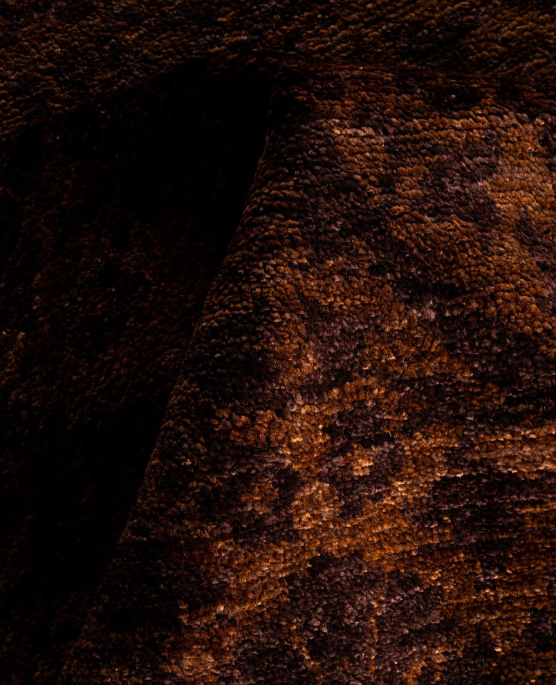 Overdyed One-of-a-Kind Hand-Knotted Area Rug Brown, 6' 1" x 8' 7"