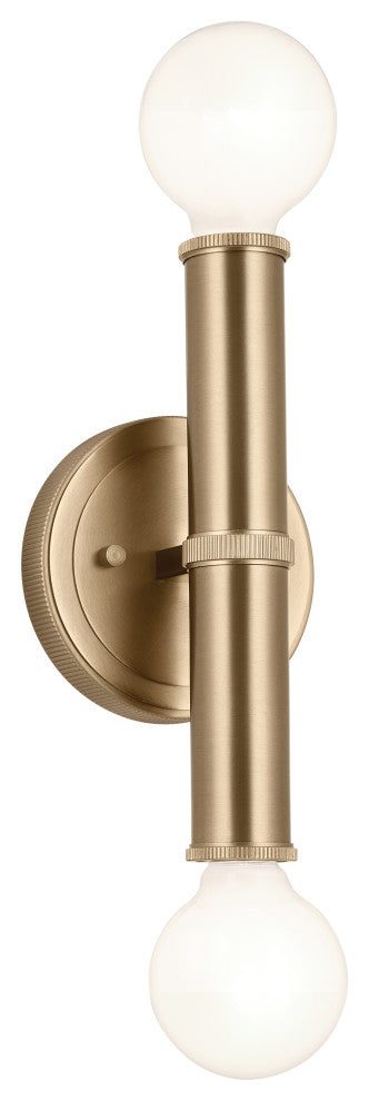 Torche 2 Light Wall Sconce, Champagne Bronze