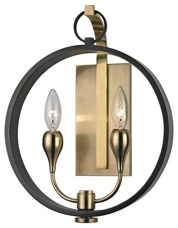 Dresden, 2 Light, Wall Sconce, Aged Old Bronze Finish