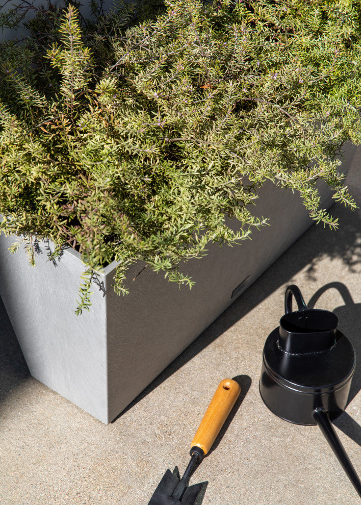 Midori Trough Planter, Grey, 31 Inch, 2 Pack