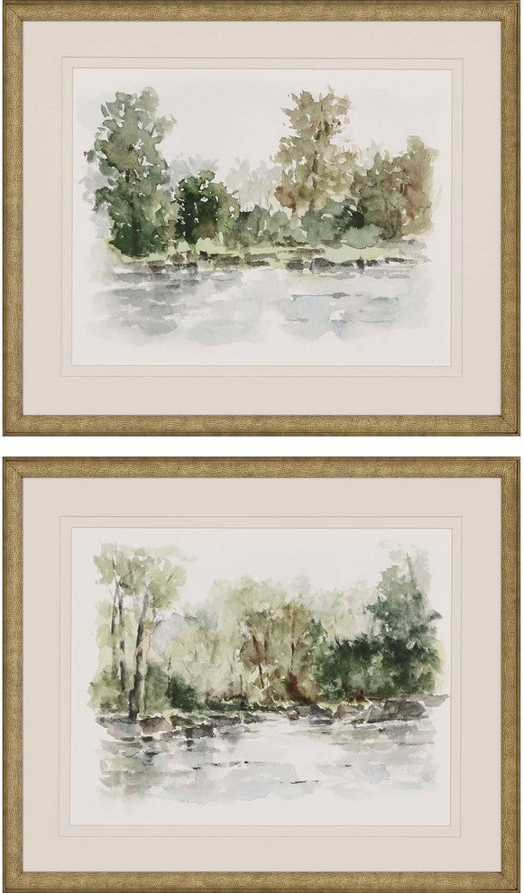Wooded Stream, Set of 2