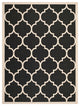 Safavieh Courtyard Cy6914-266 Black, Beige Area Rug, 8'0" X 11'0"