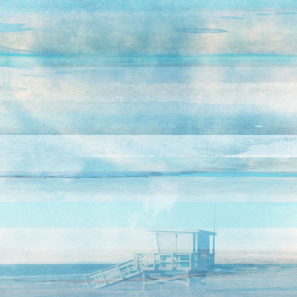 "Life Guard Shack" Print on Canvas, 32"x32"