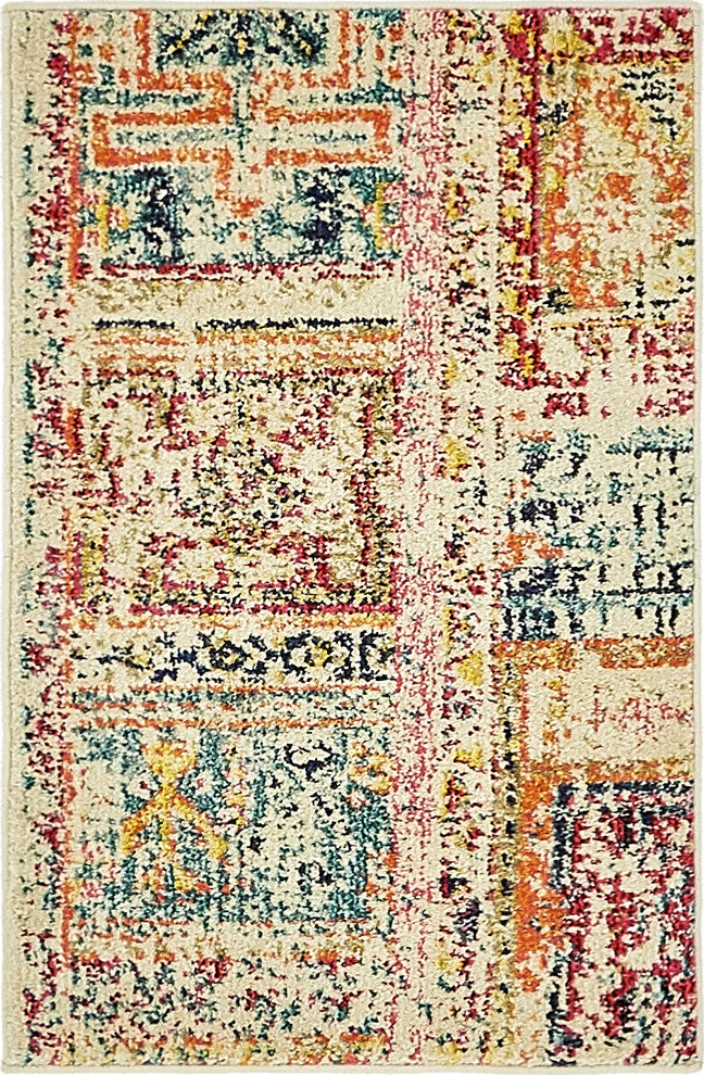 Unique Loom Multicolored Codex Monterey 2' 0 x 3' 0 Area Rug