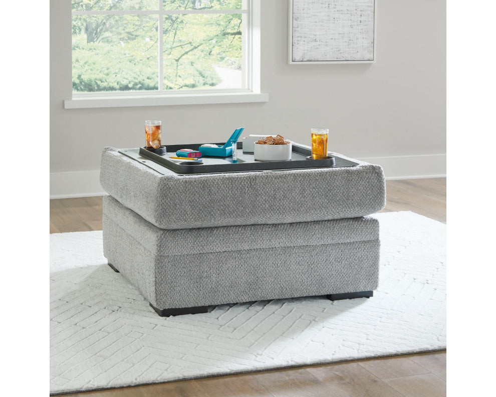 Casselbury Cement Ottoman With Storage