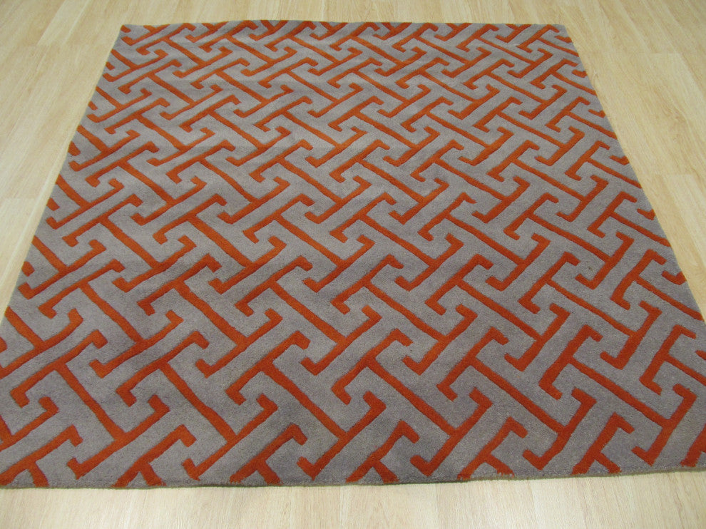 Gray Contemporary Geometric Harrison Area Rug