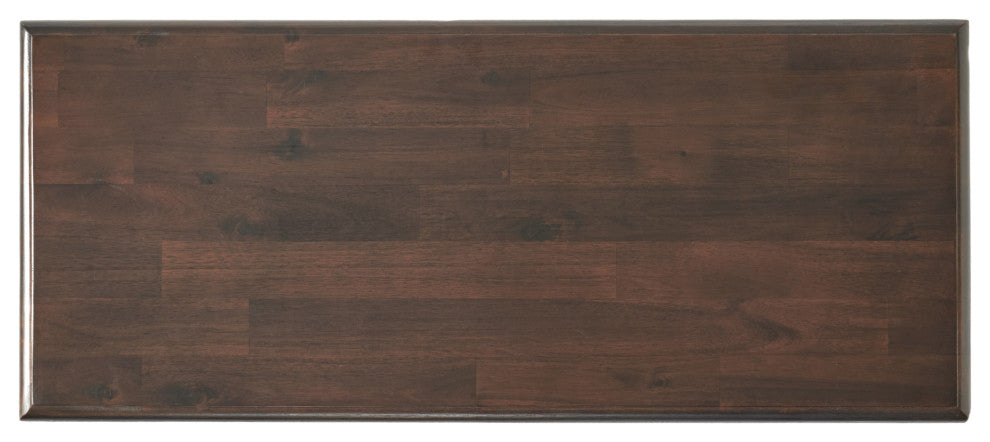 GDF Studio Noah Wood Accent Table, Brown Mahogany
