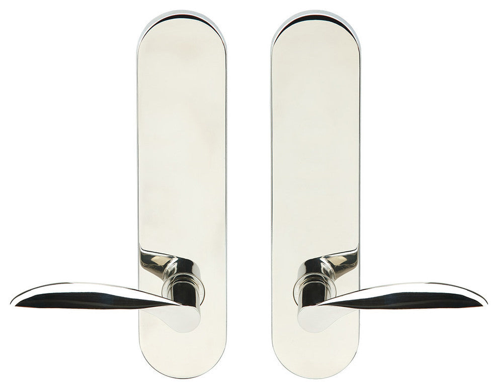 Stratus Lever, Tubular Privacy, Polished Stainless Steel, 2-3/4" Backset