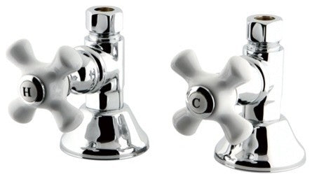Kingston Brass Straight Stop Shut Off Valve, Polished Chrome
