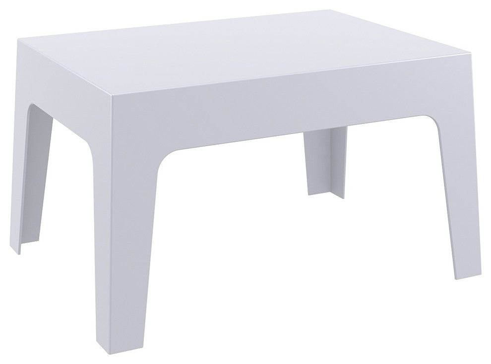 Compamia Box Outdoor Coffee Table, Silver-Gray