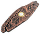 Petroglyph Doorbell, Luxury Decorative Hardware, Copper