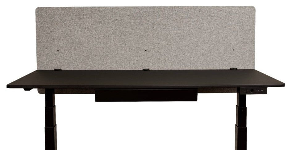Reclaim 60"x24"Desktop Privacy Panel, Misty Gray
