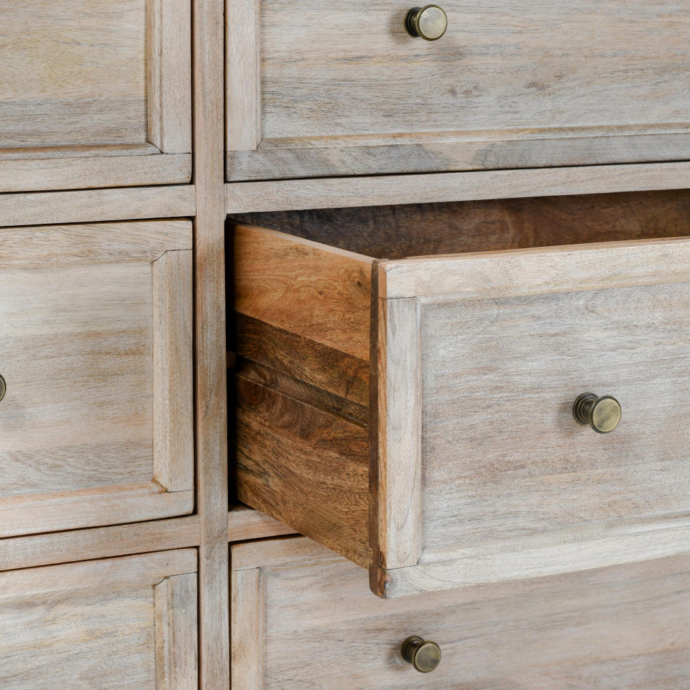 Adelaide Nine-Drawer Mango Wood Dresser