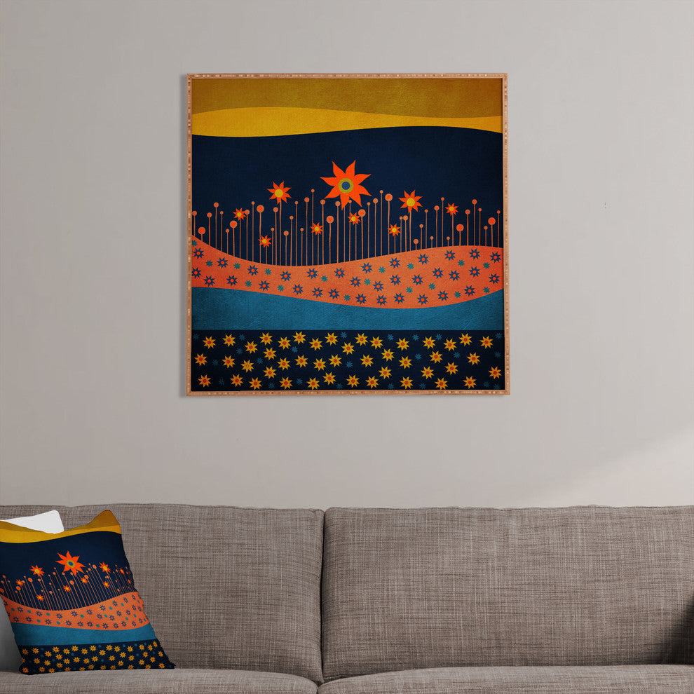 Deny Designs Viviana Gonzalez Spring Energy Framed Wall Art