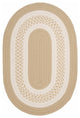 Colonial Mills Crescent NT81 Linen Indoor/Outdoor Area Rug, Oval 2'x8'