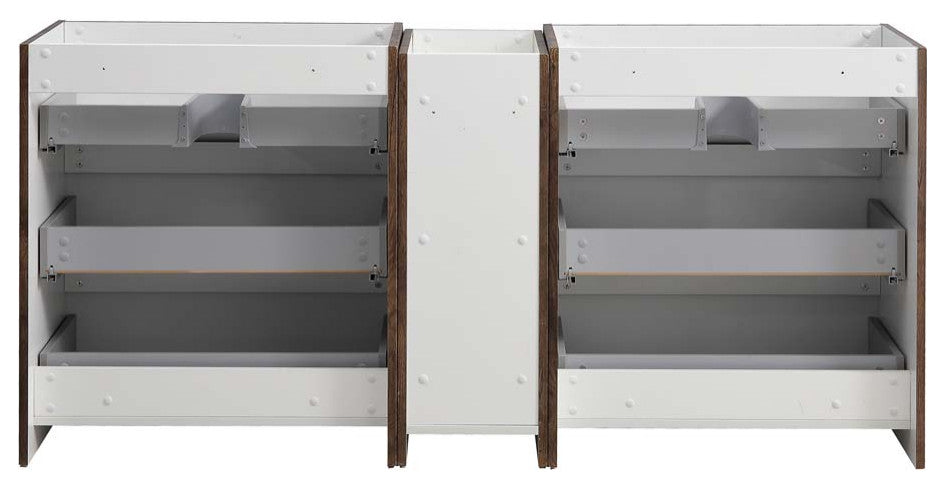 Fresca Lazzaro 72" Rosewood Double Sink Cabinet