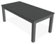 24" x 48" Marine Grade Outdoor Coffee Table, Graphite