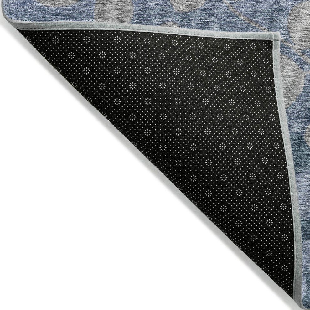 Machine Washable Indoor/Outdoor Chantille ACN1900 Denim 8' x 10' Rug
